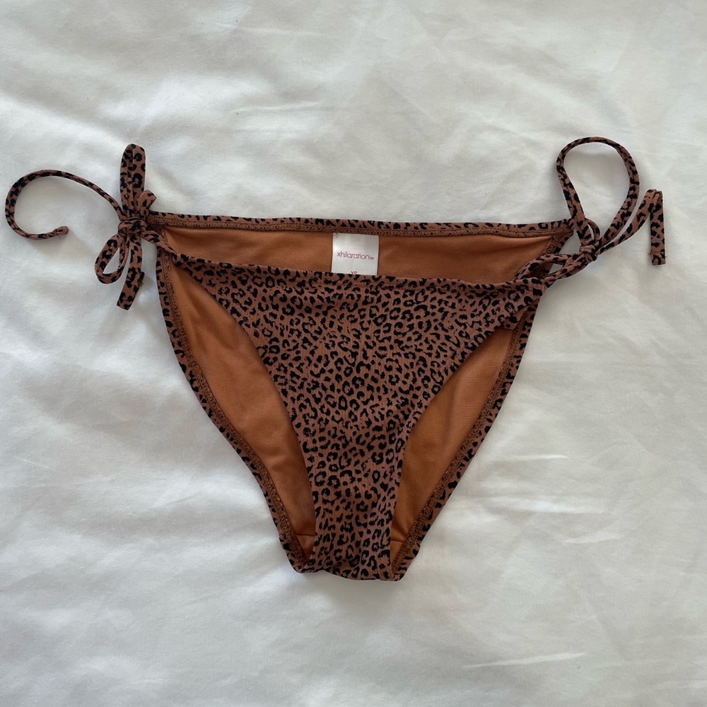 cheetah print bikini bottoms size small and xs